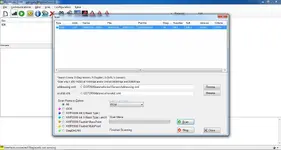 RenOLink 1.99 scan results displaying ECU identification, part number, software version, and criteria details. RenOLink 1.99 scan results displaying ECU identification, part number, software version, and criteria details.