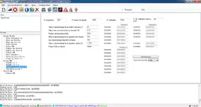 RenOLink 1.99 parameter sheet with adaptation values and fault reset options for ECU service diagnostics. RenOLink 1.99 parameter sheet with adaptation values and fault reset options for ECU service diagnostics.