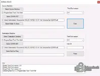 DONIA VOLVO tool v2.8 view showing TechTool Waf data and SDF file transfer options.