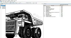CSS Parts Book Viewer v5.11 showing Haulpak 830E catalog with component group table of contents. CSS Parts Book Viewer v5.11 showing Haulpak 830E catalog with component group table of contents.