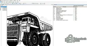 CSS Parts Book Viewer v5.11 showing Haulpak 830E catalog with component group table of contents.