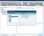 ASC Professional EGR Remover v3.0.0 (02-2016) options dialog with language selection and update settings for workshop deployment.