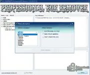 ASC Professional EGR Remover v3.0.0 (02-2016) options dialog with language selection and update settings for workshop deployment.