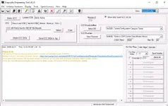 Ford DET v8.1.0 central configuration panel for GCC query, CDB handling, and configuration DID routine tasks.