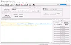 Ford DET v8.1.0 generic upload download view supporting UDD files, VBF export, and SBL assisted workflows.