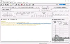 Ford DET v8.1.0 ECU configuration workspace for DID read write operations and configuration sequence control.