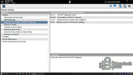 Mercedes Xentry Diagnosis system settings: system/data version screen (Xentry 36.6.2.1, data release 02/2026) with ASAM server versions — Star Diagnosis configuration.