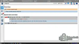 Mercedes Xentry Diagnosis quick test results: control units count with error code summary after initial scan — Star Diagnosis fault overview.