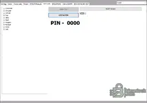 PIN Code reading tab for retrieving security access codes from various vehicle modules.