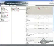 MAN WIS database view showing cab repair documents for various truck models including TGA and TGX.