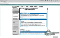 BMW ISTA+ 4.59.40 complimentary delivery inspection checklist with technical information and service steps