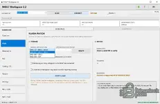 BMW MGU7 Workspace Flash Patch page with ID7 BDC2 BDC3 and ID8 BDC3 BCP architecture selection, VIN verification and SHA-256 flash data checks.