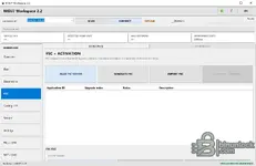 BMW MGU7 Workspace FSC and Activation page with FSC status, FSC generation, import and CarPlay Android Auto functions.