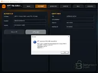 HPT File Editor 2026 HPT to BIN converter showing successful full BIN export with file size and segment count.