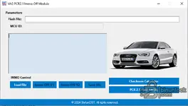 DST VAG IMMO Tool Simos PCR2.1 module with flash file processing and checksum utility functions.